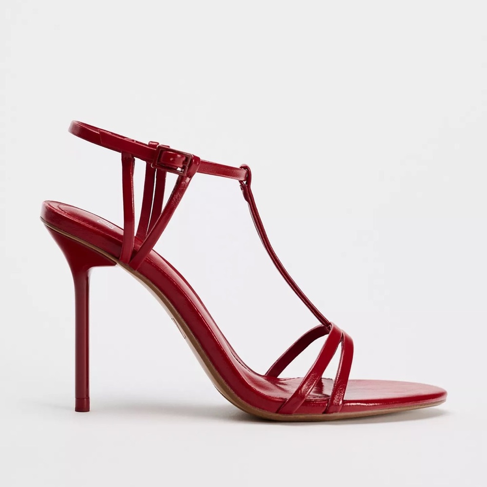 Zara Red Strappy Heel